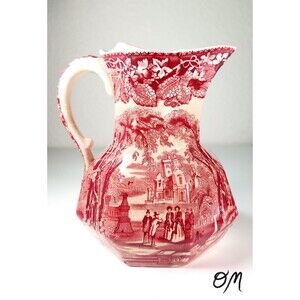 Mason's Vintage Ironstone China Transferware England 7'" Pitcher